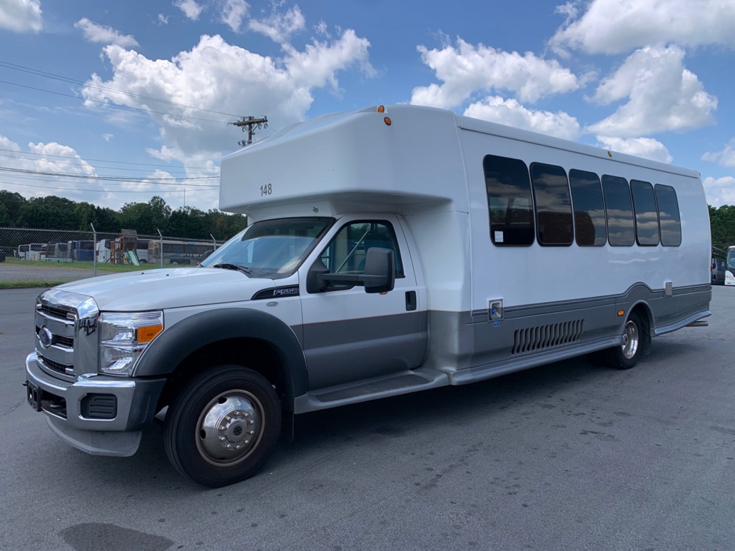 2014 White Ford F550 with an 6.7L engine, Auto transmission, 0.000000, 0.000000 - 2014 Ford F-550, Turtle Top Odyssey XL,- 6.7L Diesel Engine,- Automatic Trans,- Electric Entrance,Door,- 25 Passengers & Driver,- Mid Back Reclining Seats,- Retractable Seat Belts, - 110V Outlets,- Rear Dedicated Luggage,- Stainless Wheel Simulators,- Front and Rear A/C.- Photo#7