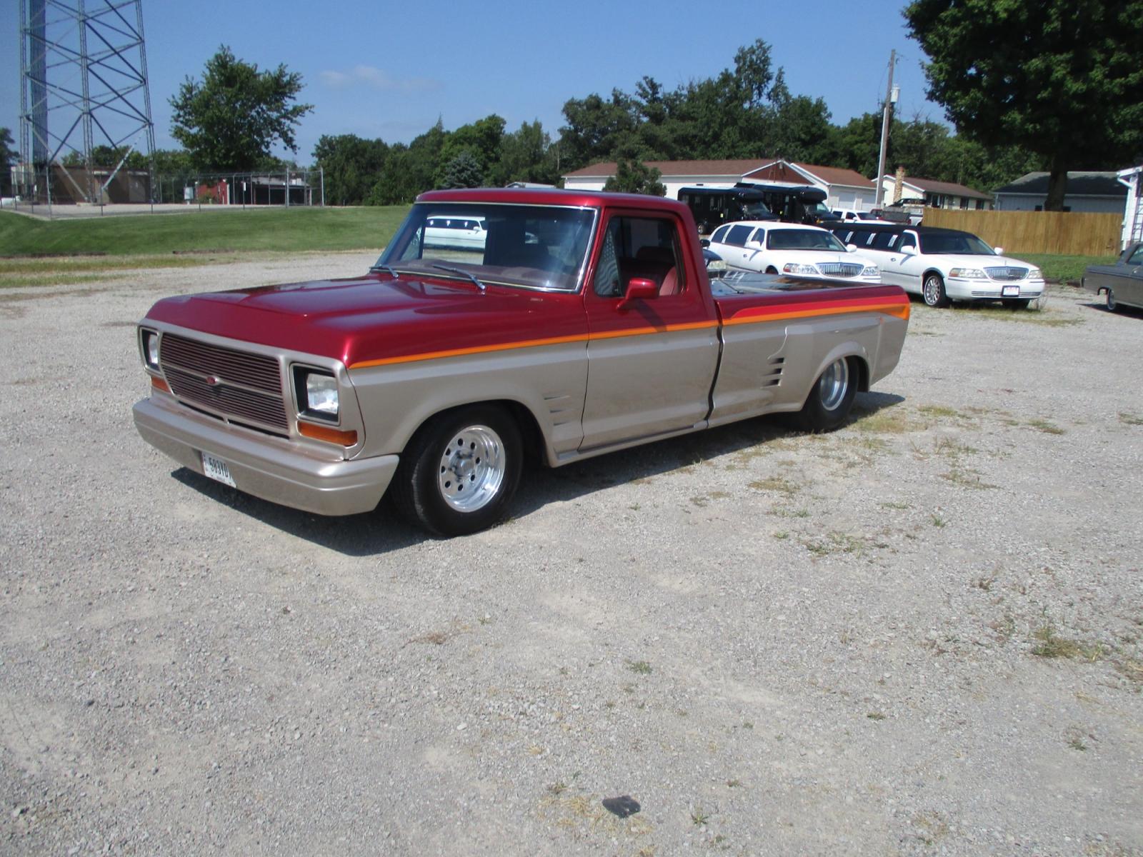 1977 /Burgundy Ford with an 351 engine, Automatic transmission, 0.000000, 0.000000 - 1977 Ford Engine: 351 Transmission: C-6 Trans. Rear End: Narrowed Ford Rear w/Tubbed Bed Interior: Hand Built Custom Interior w/Digital Dash Highlights: Ground effects, Fender Vents, Billet Grille, “92 Ford Bumper. Etched Glass, Digital Dash., Tilt Wheel, Center Cut Hood. Polished Stainless - Photo #0