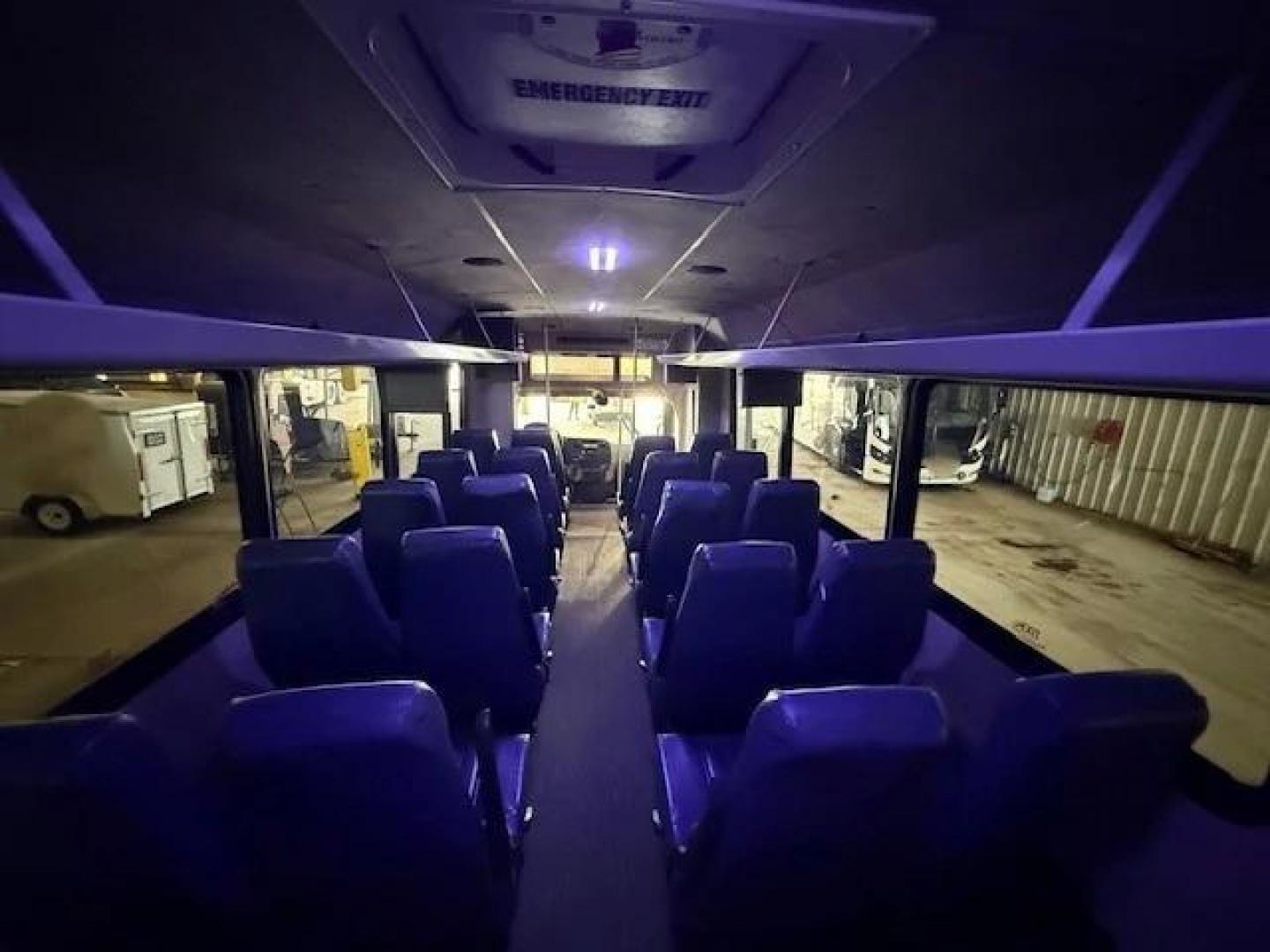 2012 White /Black Freightliner with an Cummins engine, Allison transmission, 0.000000, 0.000000 - 2012 Freightliner Executive Shuttle Glaval Bus 29 Passengers Highback Black Leatherette Seats with Armrests 192,000 miles 6.7L Cummins Diesel Engine Allison Transmission Rear Stereo Upgrade Blue Interiors Lights gray Rubber Flooring Overhead luggage Racks with TV Monitors Rear Luggage Front and Rear - Photo#4