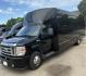 2017 Black /Black Ford E450 with an Gas engine, Auto transmission, 0.000000, 0.000000 - 2017 FORD E450 TIFFANY COACHWORKS EXECUTIVE SHUTTLE 194,000 MILES BLACK EXECUTIVE SEATS AISLE ARMREST LAP BELTS RECLINER SEATS WOOD LOOK FLOORING WINDOW SHADES OVERHEAD RACKS REAR LUGGAGE 23 REAR PASS PLUS DRIVER AND COPLIT (25) TOTAL V-10 GAS AND MUCH MORE! LOCATED IN TEXAS - Photo#0