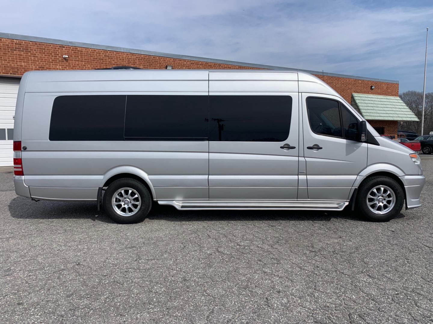 2012 Silver /Black Mercedes-Benz Sprinter with an Diesel engine, Auto transmission, 0.000000, 0.000000 - 2012 Mercedes Sprinter, - 3.0L Diesel Engine, Automatic Transmission, Midwest Conversion, 8 Passengers + Driver, Executive Style Seats - Entertainment Front and Rear, - Sliding Side Entrance Door, Rear Storage/Tailgating- Automatic Trans Alloy Wheels - Photo#1