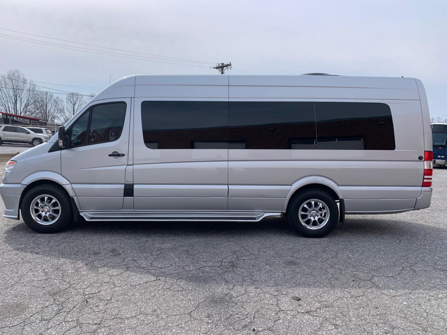 2012 Silver /Black Mercedes-Benz Sprinter with an Diesel engine, Auto transmission, 0.000000, 0.000000 - 2012 Mercedes Sprinter, - 3.0L Diesel Engine, Automatic Transmission, Midwest Conversion, 8 Passengers + Driver, Executive Style Seats - Entertainment Front and Rear, - Sliding Side Entrance Door, Rear Storage/Tailgating- Automatic Trans Alloy Wheels - Photo#4