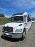 2016 White /Black Freightliner GM40 , Auto transmission, 0.000000, 0.000000 - 2016 GRECH GM40 DIESEL - 35 PASS PLUS DRIVER AND CO-PILOT - WHITE EXTERIOR - NEW BLACK SEATS W / BLUE PIPING AND LAP BELTS - REAR RESTROOM - USB PORTS - BACKUP CAMERA - OVERHEAD LUGGAGE / TV MONITORS - LARGE REAR LUGGAGE - GRAY WOOD LOOK FLOORING - TIRES 50% OR BETTER - DOT APPROVED - LOCATED IN NE - Photo#1
