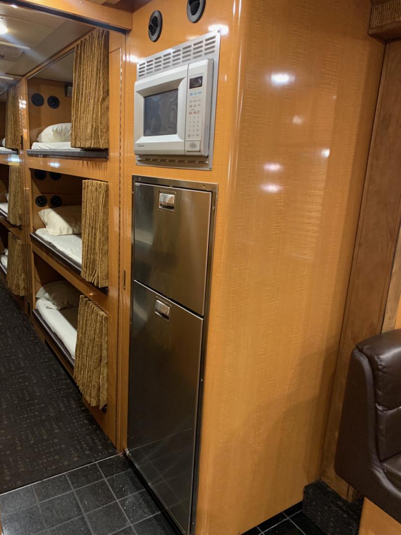 2008 Red/Black/Tan /Black Prevost XLII with an Series 60 Detroit Diesel engine, Allison transmission, 0.000000, 0.000000 - 2008 Prevost XLII - Series 60 Detroit Diesel Engine - Allison Automatic Transmission - Engine and Trans Rebuilt - 45' Long - Diesel Generator - Front Slide Out - Front Lounge - Galley - Restroom with Shower - 12 Bunks - Rear Lounge - 5 Roof A/C with Heat Strips - Aluminum Wheels - Photo#12