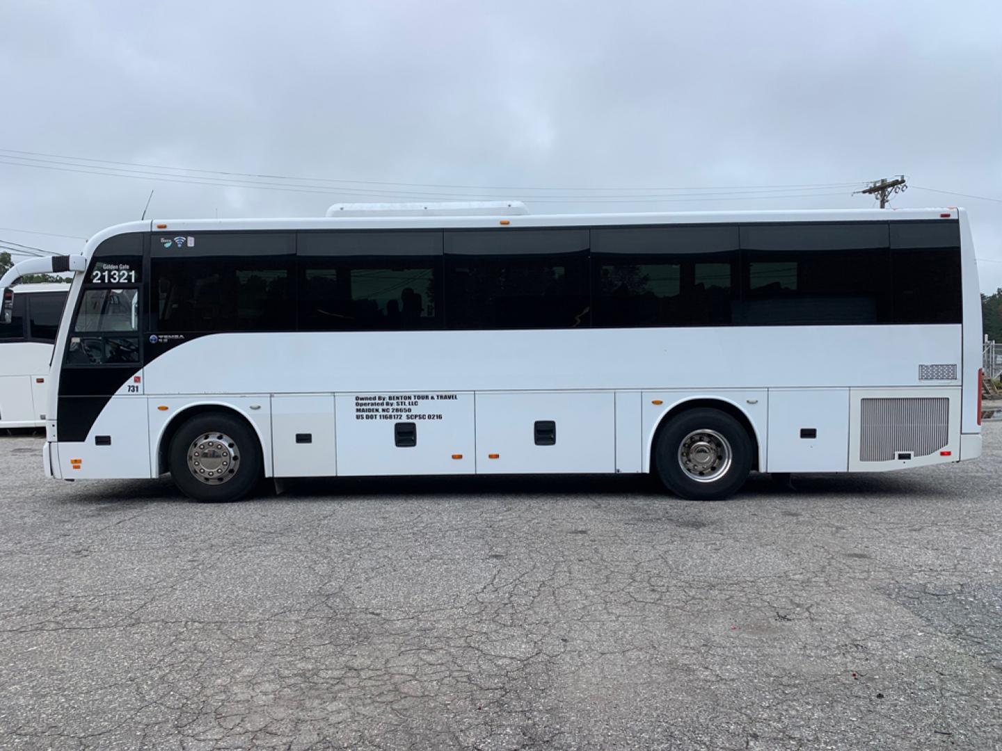 2013 White /Tan/Blue TEMSA TS-30 with an Cummins 6.7L engine, Allison transmission, 0.000000, 0.000000 - 2013 Temsa TS-30 - Cummins 6.7L - 5,000 Miles on Rebuilt Engine -Allison Automatic Trans - 30 Passengers & Driver - High Back Reclining Seats - 3 Point Seat Belts - 110V Outlets - Open Overhead Storage - Alloy Wheels - 2 Luggage Bays - Photo#0