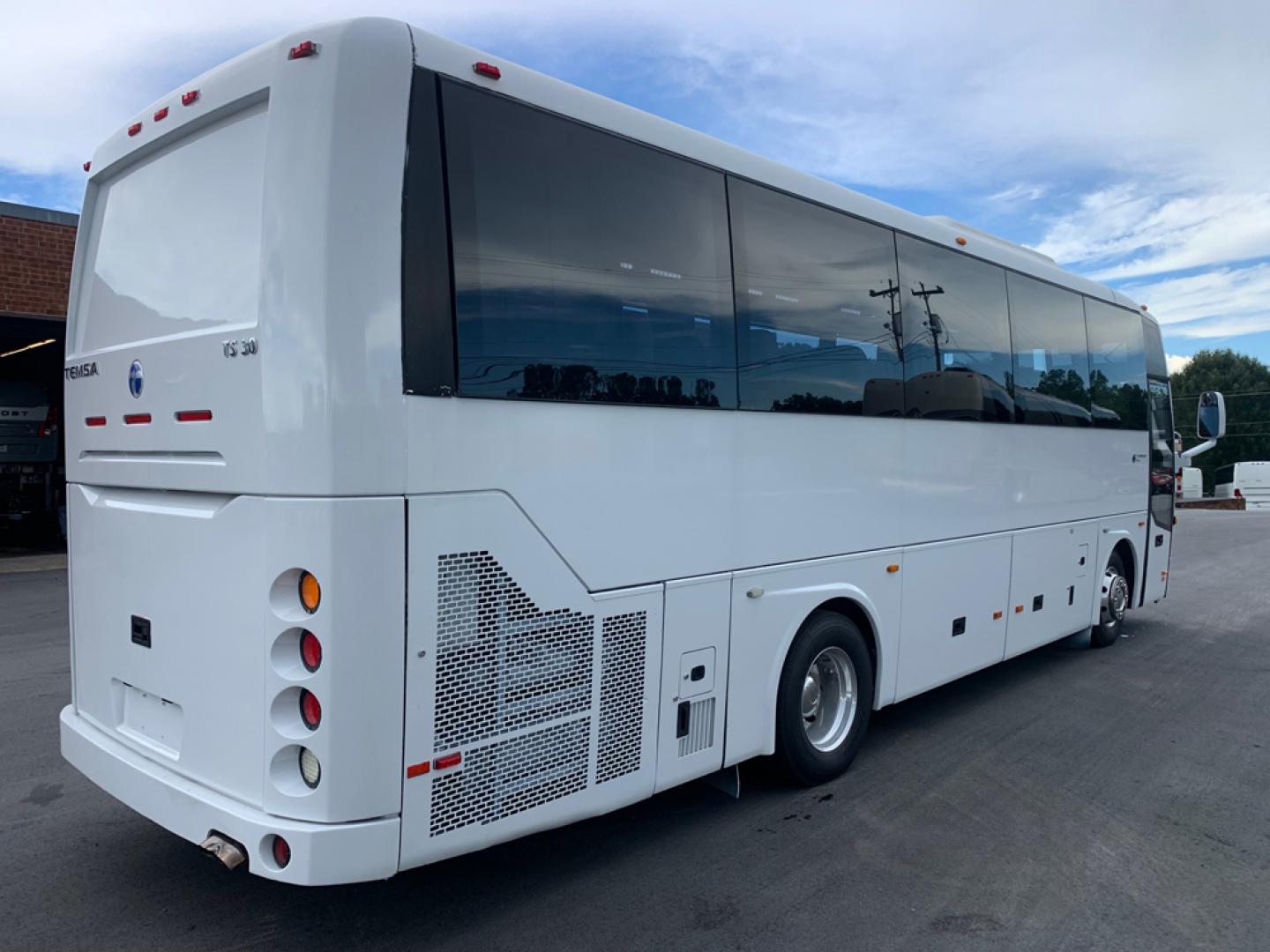 2013 White /Tan/Blue TEMSA TS-30 with an Cummins 6.7L engine, Allison transmission, 0.000000, 0.000000 - 2013 Temsa TS-30 - Cummins 6.7L - 5,000 Miles on Rebuilt Engine -Allison Automatic Trans - 30 Passengers & Driver - High Back Reclining Seats - 3 Point Seat Belts - 110V Outlets - Open Overhead Storage - Alloy Wheels - 2 Luggage Bays - Photo#3