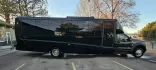 2017 Black /Black Ford F550 with an 6.7 Diesel engine, Allison transmission, 0.000000, 0.000000 - 2017 GRECH GM33 EXECUTIVE SHUTTLE - MILAN 6.7L DIESEL ALLISON 27 PASSENGERS PLUS DRIVER AND COPILOT RACK BLACK EXTERIOR PASSENGERS VIEWING WINDOW BLACK GRECH SEATING WITH RETRACTABLE LAP BELTS, CENTER ARMRESTS, RECLINER SEATS (2) TABLES UP FRONT (ONE IS PEELING A LITTLE) (2) TWO TV'S ON FRONT WALL P - Photo#1