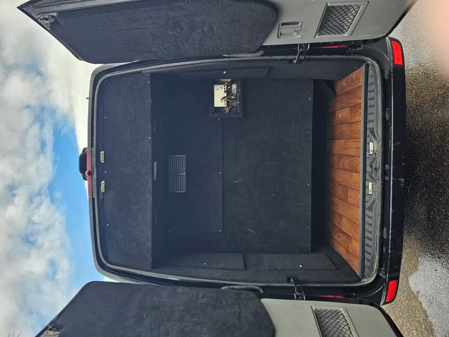 2016 Black /Black Mercedes-Benz Sprinter 3500 with an Diesel engine, Auto transmission, located at 1725 US-68 N, Bellefontaine, OH, 43311, (937) 592-5466, 40.387783, -83.752388 - 2016 MERCEDES BENZ 3500 SPRINTER BUILT BY BATTISTI DIESEL BLACK / BLACK 14 REAR PASSENGER PLUS DRIVER LIMO BENCH J SEATING MAYBACH CEILING WITH WHITE LIGHTING DUCTED AC CEILING DUCTED HEAT FLOOR WOOD LOOK FLOORING TV'S FRONT AND REAR WITH BLACK PLEXI COVERS FOR PROTECTION FRONT BAR WITH SELF DRAININ - Photo#4