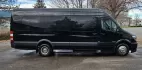 2016 Black /Black Mercedes-Benz Sprinter 3500 with an Diesel engine, Auto transmission, located at 1725 US-68 N, Bellefontaine, OH, 43311, (937) 592-5466, 40.387783, -83.752388 - 2016 MERCEDES BENZ 3500 SPRINTER BUILT BY BATTISTI DIESEL BLACK / BLACK 14 REAR PASSENGER PLUS DRIVER LIMO BENCH J SEATING MAYBACH CEILING WITH WHITE LIGHTING DUCTED AC CEILING DUCTED HEAT FLOOR WOOD LOOK FLOORING TV'S FRONT AND REAR WITH BLACK PLEXI COVERS FOR PROTECTION FRONT BAR WITH SELF DRAININ - Photo#1
