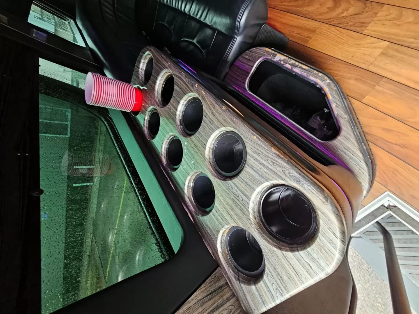 2016 Black /Black Mercedes-Benz Sprinter 3500 with an Diesel engine, Auto transmission, located at 1725 US-68 N, Bellefontaine, OH, 43311, (937) 592-5466, 40.387783, -83.752388 - 2016 MERCEDES BENZ 3500 SPRINTER BUILT BY BATTISTI DIESEL BLACK / BLACK 14 REAR PASSENGER PLUS DRIVER LIMO BENCH J SEATING MAYBACH CEILING WITH WHITE LIGHTING DUCTED AC CEILING DUCTED HEAT FLOOR WOOD LOOK FLOORING TV'S FRONT AND REAR WITH BLACK PLEXI COVERS FOR PROTECTION FRONT BAR WITH SELF DRAININ - Photo#6