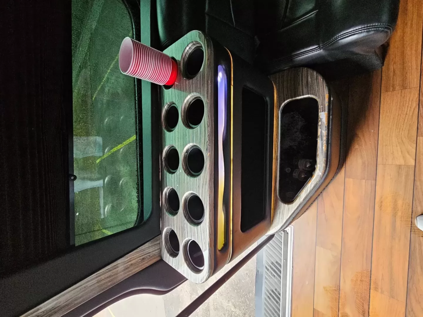 2016 Black /Black Mercedes-Benz Sprinter 3500 with an Diesel engine, Auto transmission, located at 1725 US-68 N, Bellefontaine, OH, 43311, (937) 592-5466, 40.387783, -83.752388 - 2016 MERCEDES BENZ 3500 SPRINTER BUILT BY BATTISTI DIESEL BLACK / BLACK 14 REAR PASSENGER PLUS DRIVER LIMO BENCH J SEATING MAYBACH CEILING WITH WHITE LIGHTING DUCTED AC CEILING DUCTED HEAT FLOOR WOOD LOOK FLOORING TV'S FRONT AND REAR WITH BLACK PLEXI COVERS FOR PROTECTION FRONT BAR WITH SELF DRAININ - Photo#8