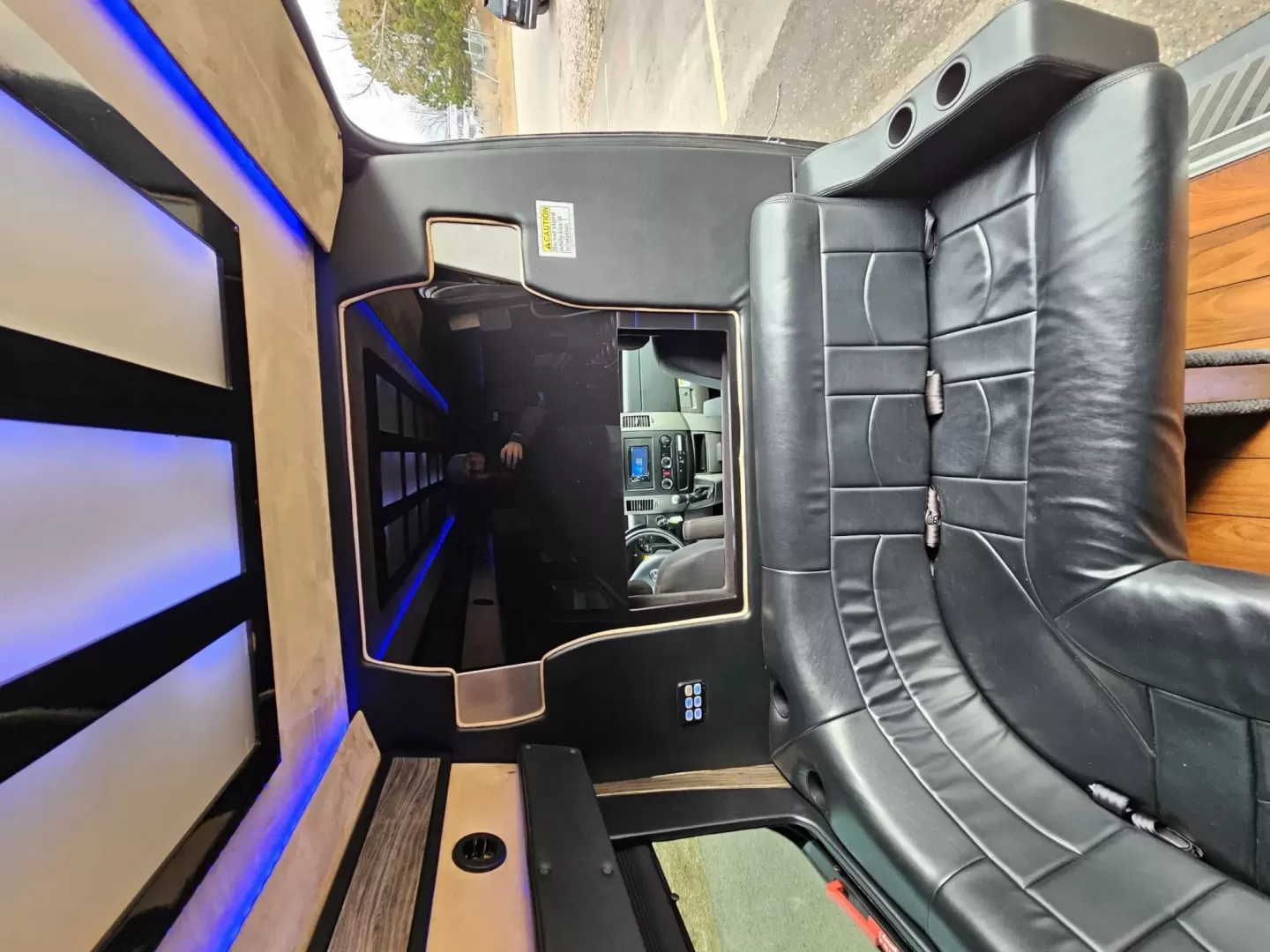 2016 Black /Black Mercedes-Benz Sprinter 3500 with an Diesel engine, Auto transmission, located at 1725 US-68 N, Bellefontaine, OH, 43311, (937) 592-5466, 40.387783, -83.752388 - 2016 MERCEDES BENZ 3500 SPRINTER BUILT BY BATTISTI DIESEL BLACK / BLACK 14 REAR PASSENGER PLUS DRIVER LIMO BENCH J SEATING MAYBACH CEILING WITH WHITE LIGHTING DUCTED AC CEILING DUCTED HEAT FLOOR WOOD LOOK FLOORING TV'S FRONT AND REAR WITH BLACK PLEXI COVERS FOR PROTECTION FRONT BAR WITH SELF DRAININ - Photo#16