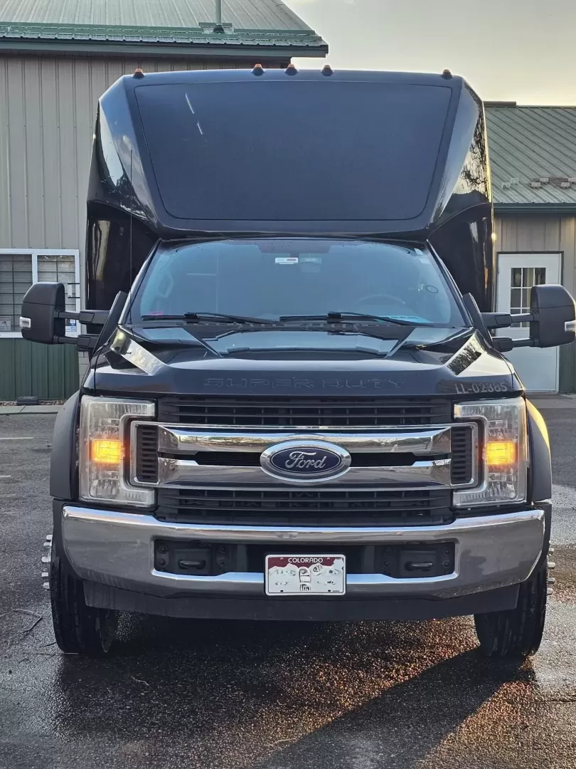2012 Black /Black Ford E450 with an V8 engine, Auto transmission, 0.000000, 0.000000 - 2012 E450 TURTLE TOP BUS BODY INTERIOR BY FIRST CLASS COACHWORKS V8 GAS 5.4L ENGINE 20 REAR PASSENGER BLACK & GRAY LIMO BENCH SEATING DRIVER AND PASSENGER SIDE IN SEAT BARS WITH ACRYLIC BACK LED LIGHTING ACRYLIC LED LIGHTING IN THE CEILING , SIDE PANELS AND THE FRONT AND BACK WALLS CUSTOM LIGHTED FL - Photo#14