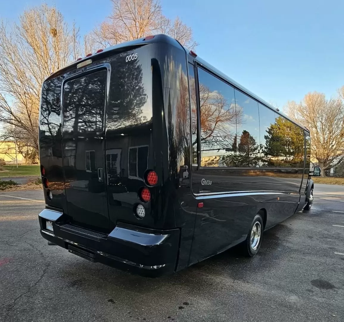 2012 Black /Black Ford E450 with an V8 engine, Auto transmission, 0.000000, 0.000000 - 2012 E450 TURTLE TOP BUS BODY INTERIOR BY FIRST CLASS COACHWORKS V8 GAS 5.4L ENGINE 20 REAR PASSENGER BLACK & GRAY LIMO BENCH SEATING DRIVER AND PASSENGER SIDE IN SEAT BARS WITH ACRYLIC BACK LED LIGHTING ACRYLIC LED LIGHTING IN THE CEILING , SIDE PANELS AND THE FRONT AND BACK WALLS CUSTOM LIGHTED FL - Photo#3