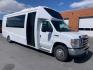 2018 White /Gray/Blue Ford E450 with an V10 engine, Auto transmission, 0.000000, 0.000000 - 2018 Ford E-450 Berkshire Coach 6.8L V10, Autom 24 passengers + Driver, High Back Leather Seats, USR Seatbelts, Reading Lights, Observation Window, Reading Lights, Overhead Storage, Rear Dedicated Luggage, Electric Entrance Door, Roof Mont A/C, Stainless Wheel Simulators 50,100 Miles - Photo#1