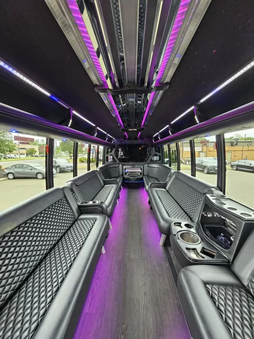 2016 White /Black Ford F550 with an Diesel engine, Auto transmission, 0.000000, 0.000000 - 2016 GRECH F550 GM33 LIMO DIESEL WHITE / BLACK NEW DIAMOND STITCHED SEATS NEW TURBO NEW DEF NEW WATER PUMP NEW EXHAUST NEW BATTERYLIMO STYLE SEATS AND BAR ULTRA RIDE AIR SYSTEM FRAMELESS COACH WINDOWS PREMIUM SOUND SYSTEM WOOD LOOK FLOORING LED INTERIOR LIGHTING ELECTRIC PLUG DOOR AND MUCH MORE! STI - Photo#11