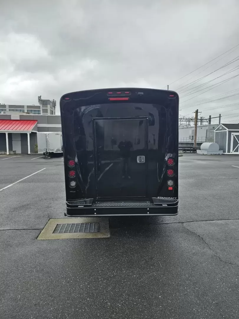 2020 Black /Black Ford Transit with an Gas engine, Auto transmission, 0.000000, 0.000000 - 2020 FORD TRANSIT STARCRAFT BUS W/ BATTISTI CUSTOMS LIMO INTERIOR 3.5L (6) CYLINDER - GAS ENGINE RWD BY-FOLD ENTRY DOOR INTERIOR BLACK DIAMOND PATTERN LIMO BENCH SEATS W/ LAP BELTS FOR 14 PASSENGERS - PLUS DRIVER TV' REAR RGB LIGHTING ON REAR WALL AND CEILING INSERT OVERHEAD DOME LIGHTS OVERHEAD GRA - Photo#5