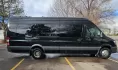 2018 Black /Black Mercedes-Benz Sprinter 3500 with an Gas engine, Auto transmission, 0.000000, 0.000000 - 2018 Mercedes Benz Sprinter Grech Executive Shuttle 3500 Ext -Black / Black 13 Rear passengers Plus Driver and Co-Pilot Front TV Pro Air - Heat and A/C System Grech Sound System and Controls Grey Wood Look Flooring Rear Row Stadium Seating Rear Luggage with Under Seat Storage Window Shades USB Power - Photo#1