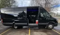 2018 Black /Black Mercedes-Benz Sprinter 3500 with an Gas engine, Auto transmission, 0.000000, 0.000000 - 2018 Mercedes Benz Sprinter Grech Executive Shuttle 3500 Ext -Black / Black 13 Rear passengers Plus Driver and Co-Pilot Front TV Pro Air - Heat and A/C System Grech Sound System and Controls Grey Wood Look Flooring Rear Row Stadium Seating Rear Luggage with Under Seat Storage Window Shades USB Power - Photo#4