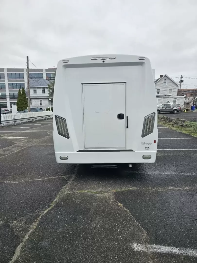 2017 White /Black Ford E450 with an V10 engine, Auto transmission, 0.000000, 0.000000 - 2017 FORD E450 BERKSHIRE (EXECUTIVE STYLE) 6.8L GAS V-10 - 25 PASSENGERS GERFLOR WOOD LOOK FLOORING CEILING MOUNT HEAT AND A/C GRAY SUEDE CEILING WITH WHITE LIGHTS BLUE ACCENT LIGHTING BERKSHIRE SEATS: HIGH BACK RECLINERS RETRACTABLE SEAT BELTS AISLE ARMRESTS REAR FLIP SEATS TO ACCOMMODATE LUGGAGE R - Photo#4