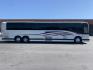 2005 White /Blue Prevost XLII with an Series 60 Detroit Diesel engine, Allison transmission, 0.000000, 0.000000 - 2005 Prevost XL-II - Series 60 Detroit Diesel - Allison Auto Transmission - 45' - 50 Passengers - 5 Monitors and DVD - Enclosed Parcel Racks – Restroom - Aluminum Wheels- Photo#1