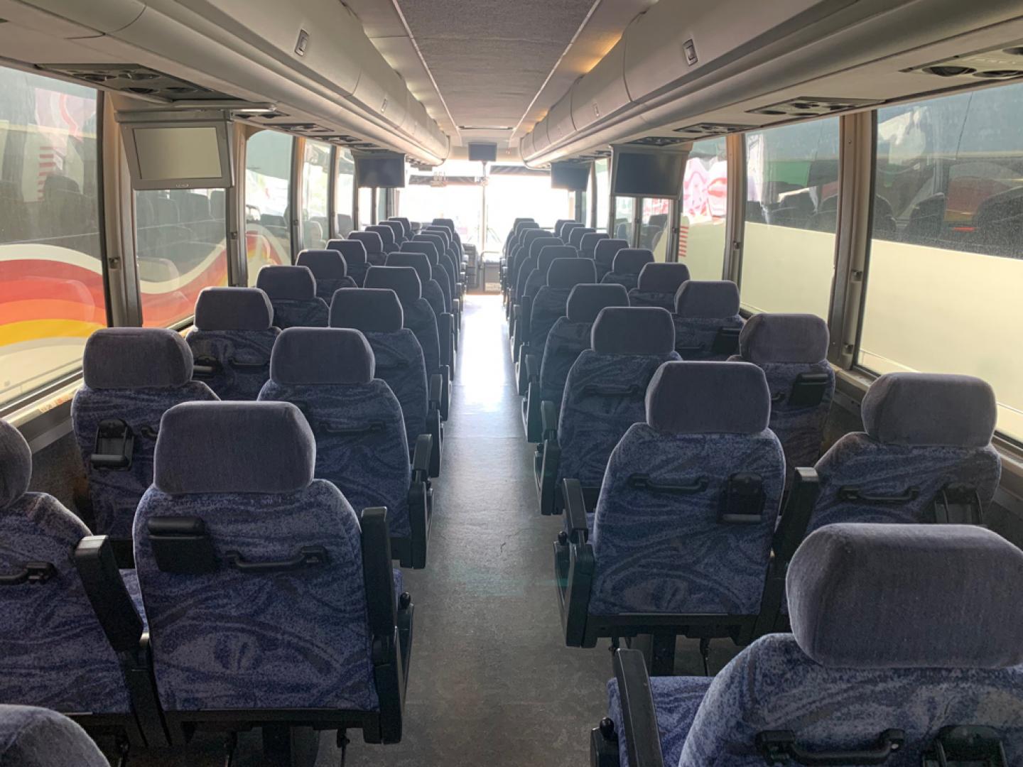 2005 White /Blue Prevost XLII with an Series 60 Detroit Diesel engine, Allison transmission, 0.000000, 0.000000 - 2005 Prevost XL-II - Series 60 Detroit Diesel - Allison Auto Transmission - 45' - 50 Passengers - 5 Monitors and DVD - Enclosed Parcel Racks – Restroom - Aluminum Wheels- Photo#12