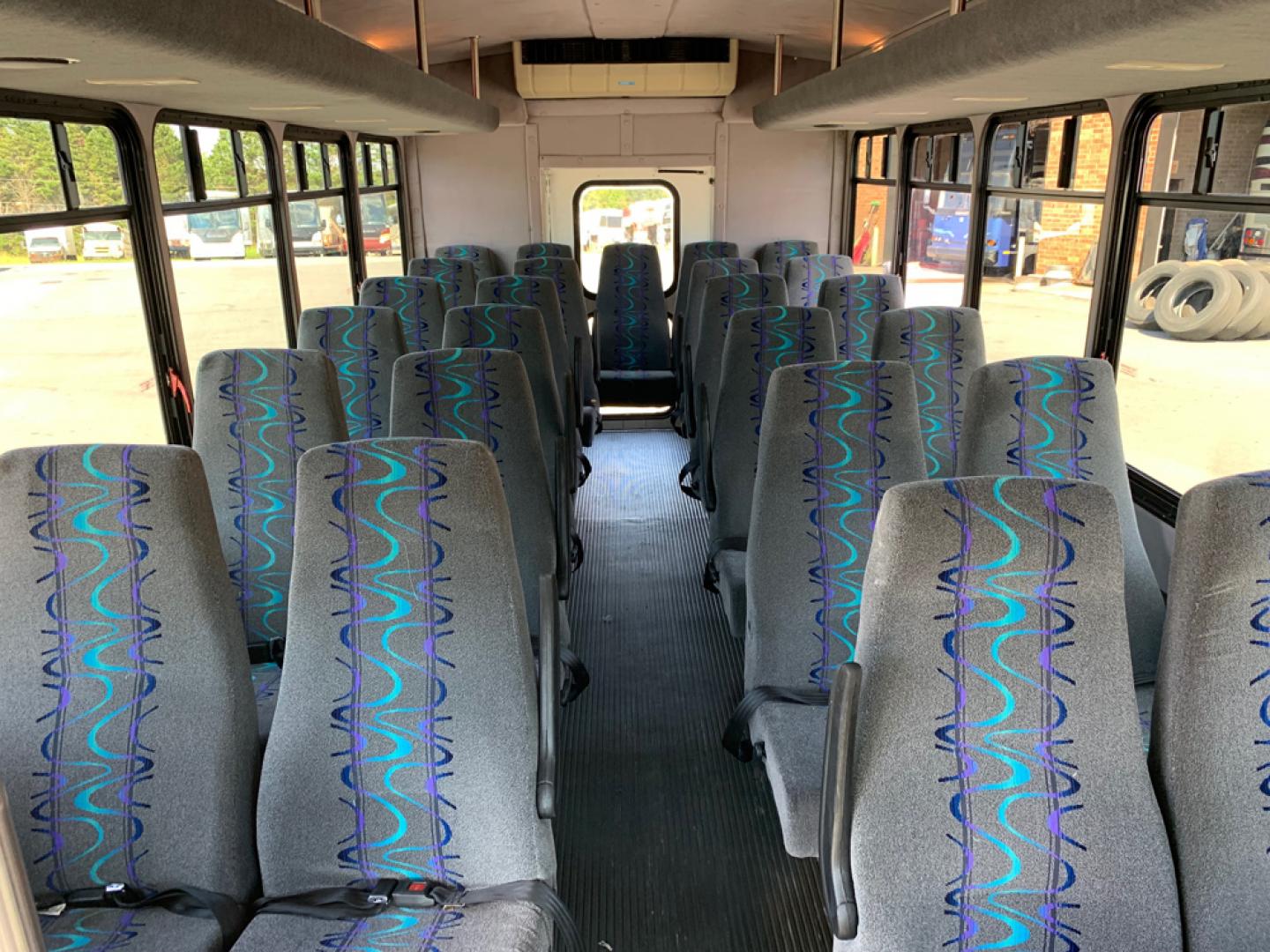 2011 White /Gray/Blue Ford E450 with an V10 engine, Auto transmission, 0.000000, 0.000000 - 2011 Ford E-450 - Starcraft Coach Automatic Trans - 6.8L V10 Engine - Electric Entrance Door - 25 Passengers + Driver - High Back Reclining Seats – Seatbelts - Aisle Sliders - Reading Lights - Stainless Wheel Simulators - Front and Rear A/C - Overhead Storage -- Photo#12
