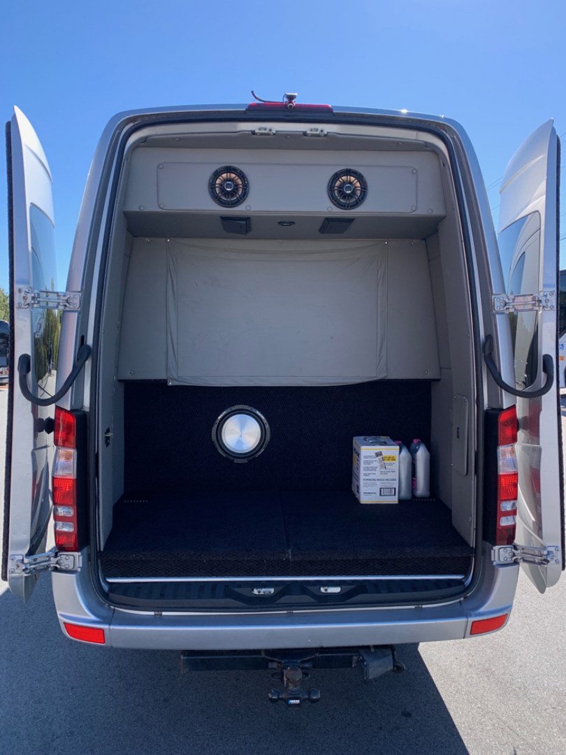 2012 Silver /Black Mercedes-Benz Sprinter 3500 with an Diesel engine, Auto transmission, 0.000000, 0.000000 - 2012 Mercedes 2500 - 3.0L Diesel Engine - Automatic Trans - 7 Passengers & Driver - Sliding Entrance Door - Entertainment Package - 4 High Back Captain Chairs - Rear Sofa - Rear Dedicated Storage - Front and Rear A/C - Alloy Wheels - Midwest Conversions -- Photo#4