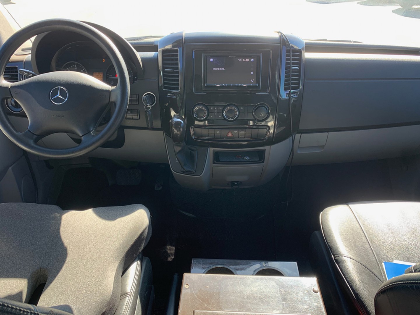 2012 Silver /Black Mercedes-Benz Sprinter 3500 with an Diesel engine, Auto transmission, 0.000000, 0.000000 - 2012 Mercedes 2500 - 3.0L Diesel Engine - Automatic Trans - 7 Passengers & Driver - Sliding Entrance Door - Entertainment Package - 4 High Back Captain Chairs - Rear Sofa - Rear Dedicated Storage - Front and Rear A/C - Alloy Wheels - Midwest Conversions -- Photo#12